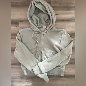 Brandy Melville cropped zip up